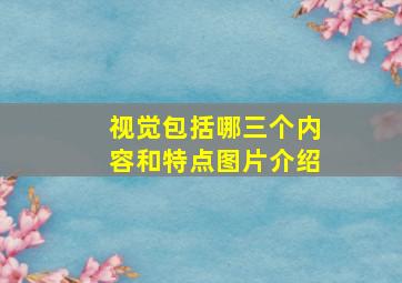 视觉包括哪三个内容和特点图片介绍