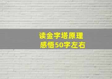 读金字塔原理感悟50字左右