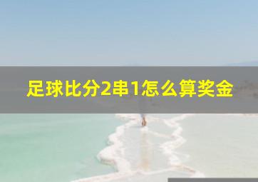 足球比分2串1怎么算奖金