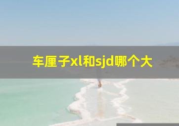 车厘子xl和sjd哪个大