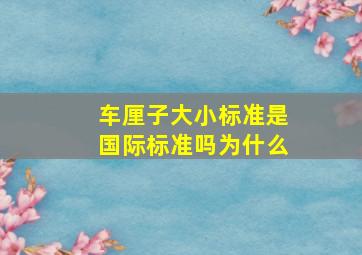 车厘子大小标准是国际标准吗为什么