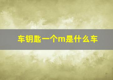 车钥匙一个m是什么车