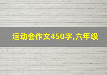 运动会作文450字,六年级