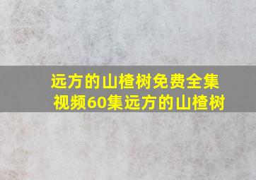 远方的山楂树免费全集视频60集远方的山楂树