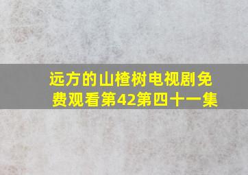 远方的山楂树电视剧免费观看第42第四十一集