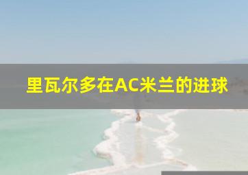 里瓦尔多在AC米兰的进球