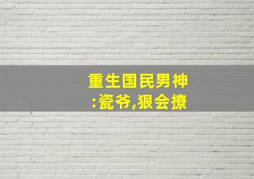 重生国民男神:瓷爷,狠会撩