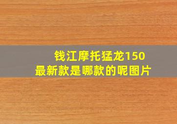 钱江摩托猛龙150最新款是哪款的呢图片