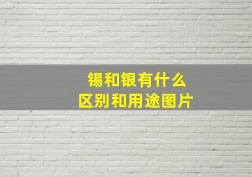 锡和银有什么区别和用途图片