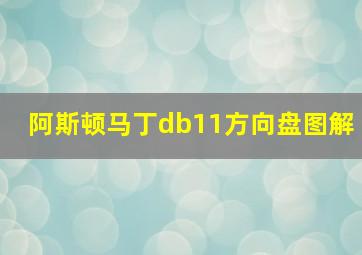 阿斯顿马丁db11方向盘图解