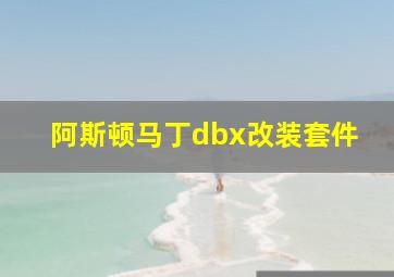 阿斯顿马丁dbx改装套件