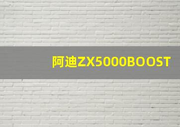 阿迪ZX5000BOOST