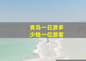 青岛一日游多少钱一位游客