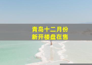 青岛十二月份新开楼盘在售