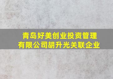 青岛好美创业投资管理有限公司胡升光关联企业