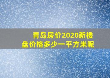 青岛房价2020新楼盘价格多少一平方米呢