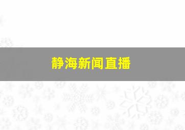 静海新闻直播