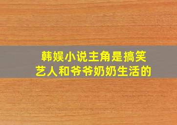 韩娱小说主角是搞笑艺人和爷爷奶奶生活的