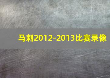 马刺2012-2013比赛录像