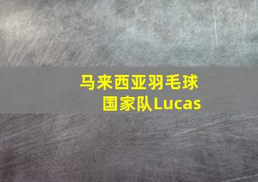 马来西亚羽毛球国家队Lucas