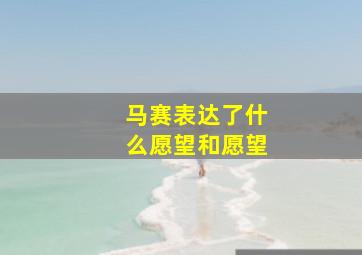 马赛表达了什么愿望和愿望