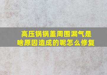 高压锅锅盖周围漏气是啥原因造成的呢怎么修复