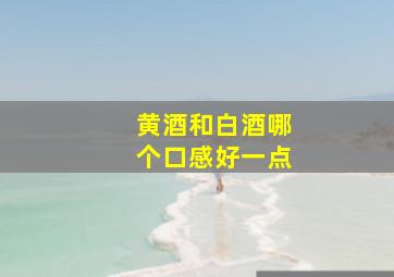 黄酒和白酒哪个口感好一点