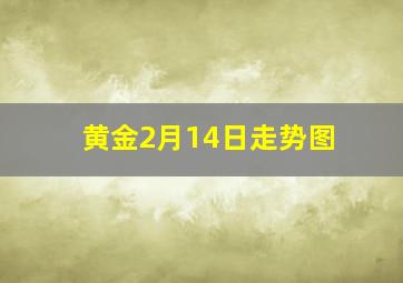 黄金2月14日走势图